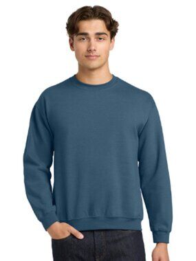 Gildan G180 Adult Heavy Blend™  8 oz., 50/50 Fleece Crew - INDIGO BLUE - M